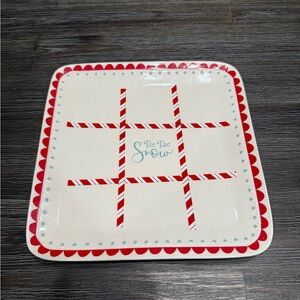 Vintage Hallmark Northpole 1820 Tic Tac Snow Cookie Plate